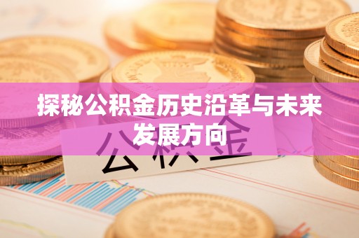 崇义探秘公积金历史沿革与未来发展方向
