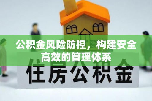 崇义公积金风险防控，构建安全高效的管理体系